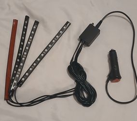 4 strip LED Car RGB lights complete set