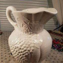 Vintage California Pottery Pitcher and Basin