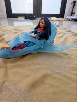 wonder woman dc comics doll and jet!