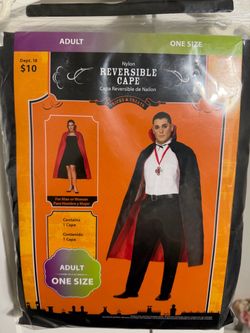 Adult Nylon Reversible Halloween Cape