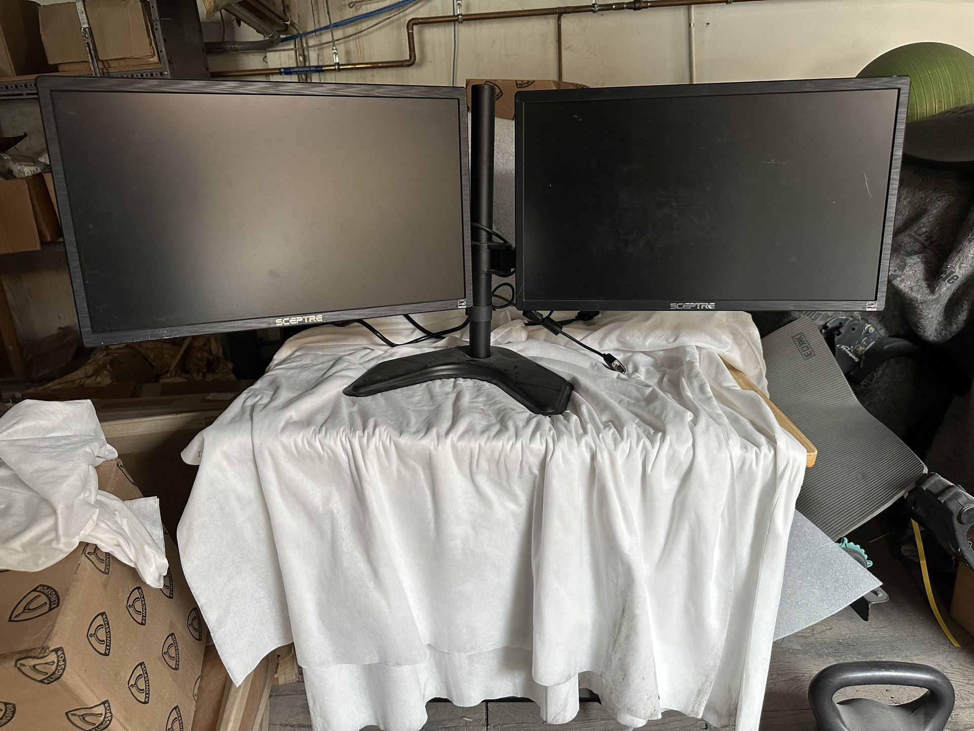 Dual Monitors | 22”, 75 Hz, 1080p