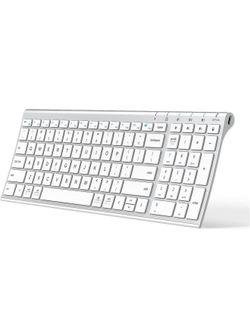 ⌨️ iClever BK10 Bluetooth Keyboard – Silver