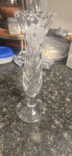 Small Crystal Vase Vintage