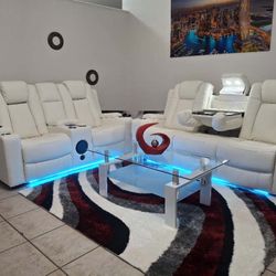 ✨WHITE POWER RECLINING SET 