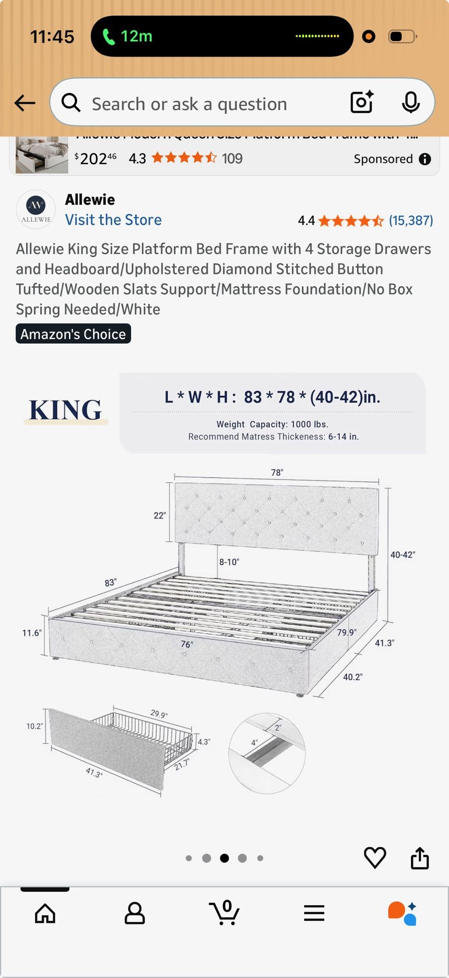 King bed