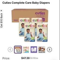 Cuties size 7 diapers