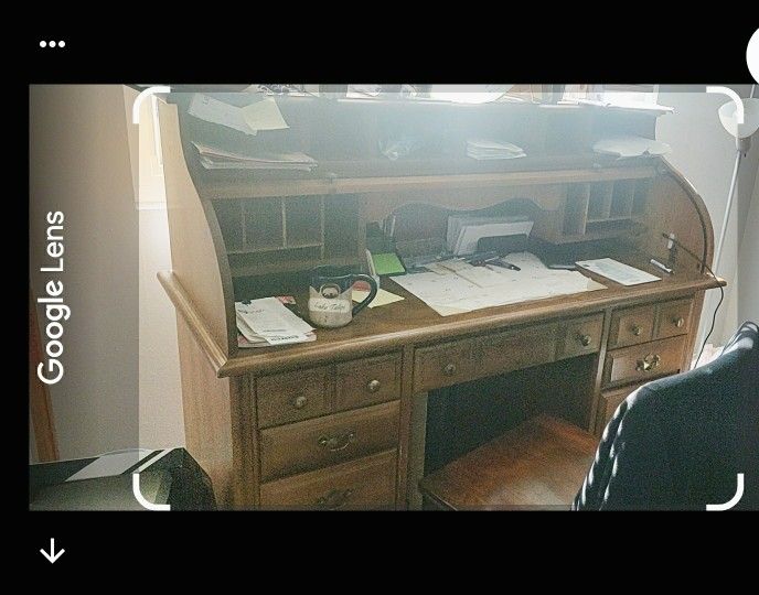 Vintage Roll Top Desk