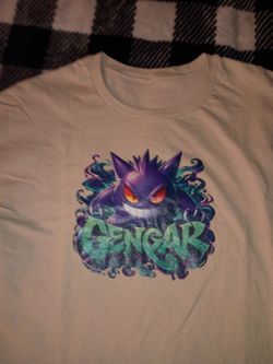"Gengar" t-shirt...NOT sure the size but it's either L or XL..
