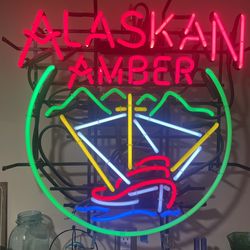Alaskan Amber Neon Beer Sign