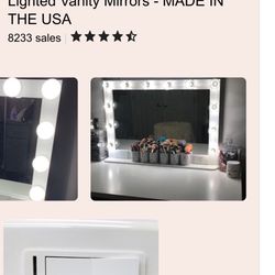 Brand New White Vanity Mirror With Lights 