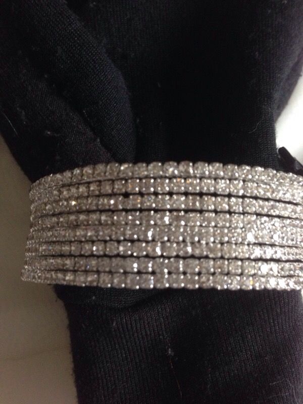 8 Rhinestone bling bracelets