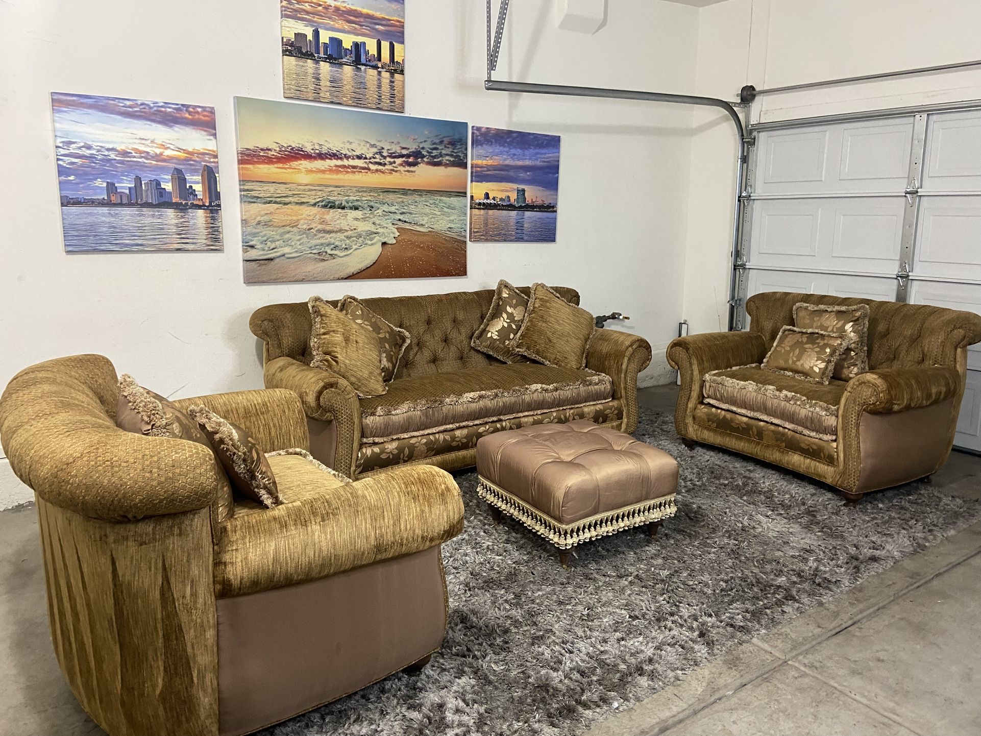 š Cindy Crawford 3pc Luxurious Couch Set ( FREE DELIVERY š)