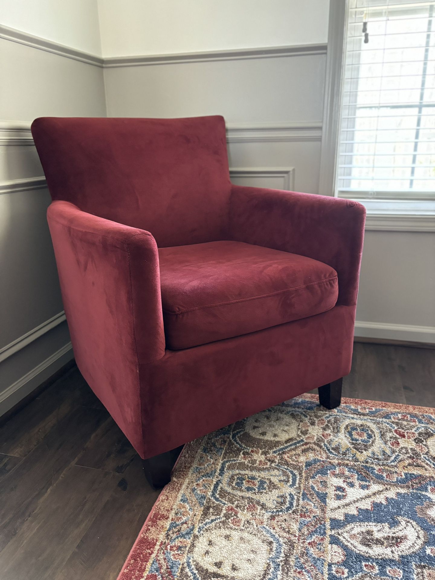 Beautiful Burgundy Red Arm Chair