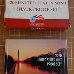 2020 Proof Set & 2009 Stacked Silver Proof Set