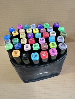 40 Colors Art Drawing Markers Set for Kids Adults Dual Tip Alcohol Markers Gifts