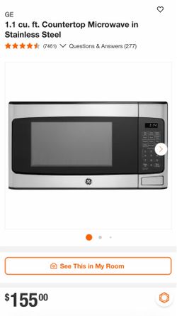 GE 1.1 cu. ft. Countertop Microwave in Stainless Steel