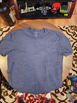 Marc Ecko 3XL Blue V-Neck Pocket T-Shirt