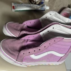 Washed Size 3 Kids Vans Shoes No Laces Delivery Obo