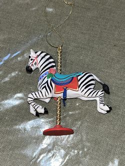 CHRISTMAS ORNAMENT 1989 HALLMARK ZEBRA