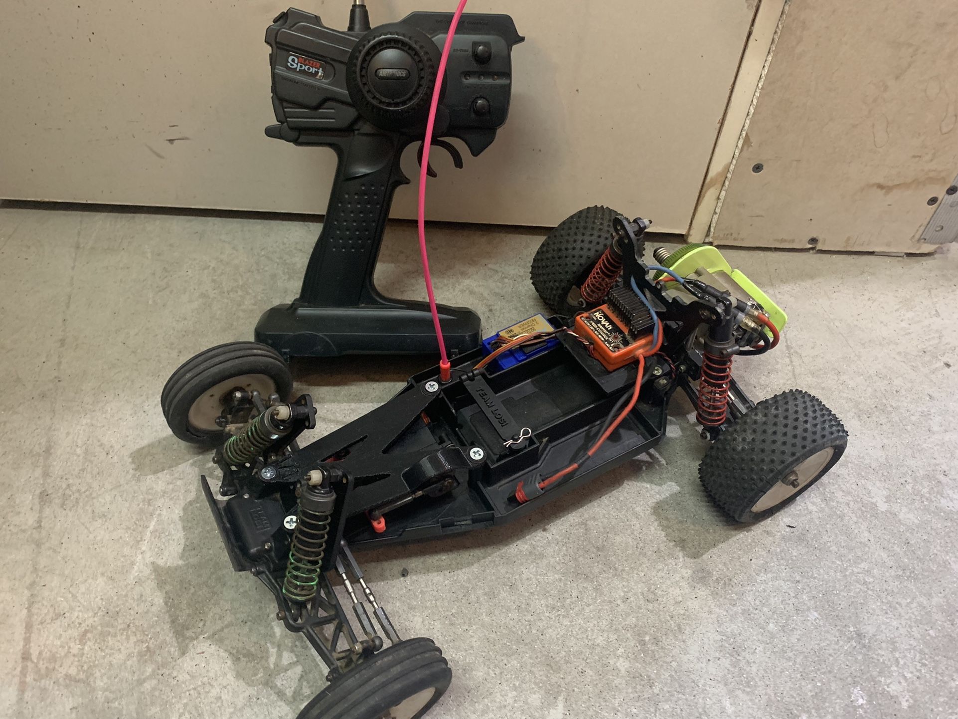 Vintage Team Losi JRX Pro SE RC Buggy w/ Airtronics Radio Runner Novak Rare Lot