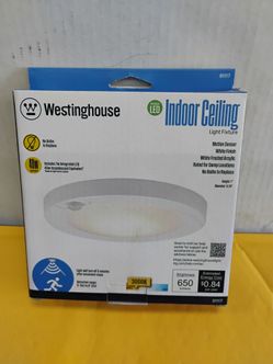 Westinghouse 6-Inch 7-Watt LED Indoor Flush Mount Ceiling Light Fixture with Motion Sensor (Model 6111700