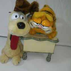 Vintage Garfield and Odie Plush 1983