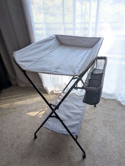 Infant Baby Changing Table Folding Diaper Station Organizer w/ Storage