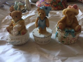 Cherished Teddies covered boxes