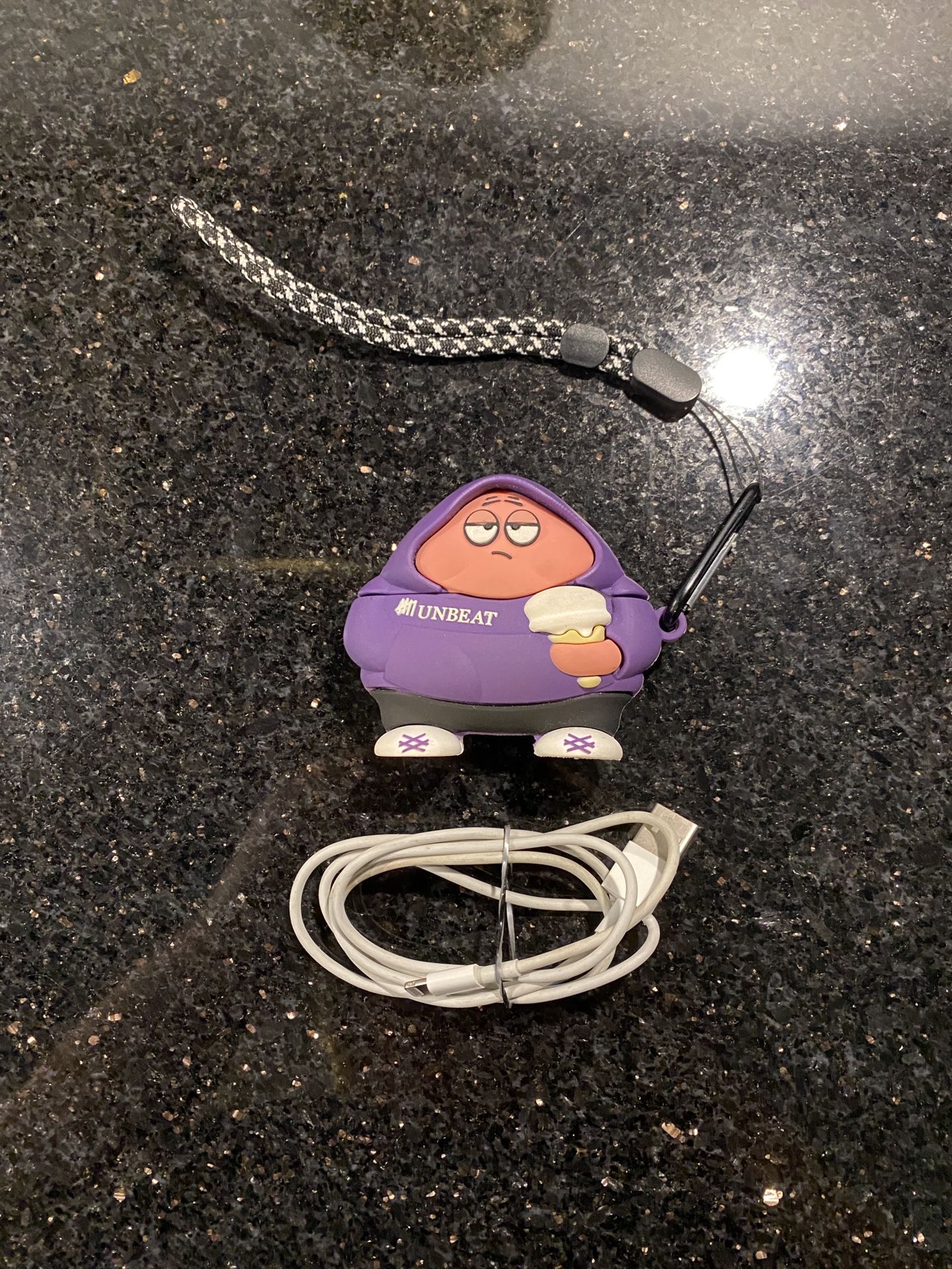 BGAANM Cartoon Silicone Case with AirPods Pro (1&2) Earbud Charging Case w/Wire