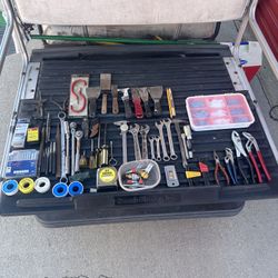 Tool Bundle Lot w/ Wrenches, Hammers, Saws + 2 Coolers