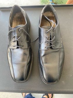 Mephisto Air-Relax Black Leather Oxford Dress Shoes