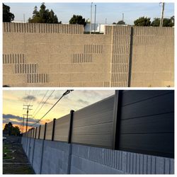 Privacy Topper For Wall Extension Vinyl White Tan Mix Color Wall Topper Swimming Pool Privacy 