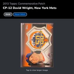 2013 Topps: Commemorative Patch David Wright