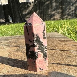 Rhodonite Tower, Freeform, And Eggs