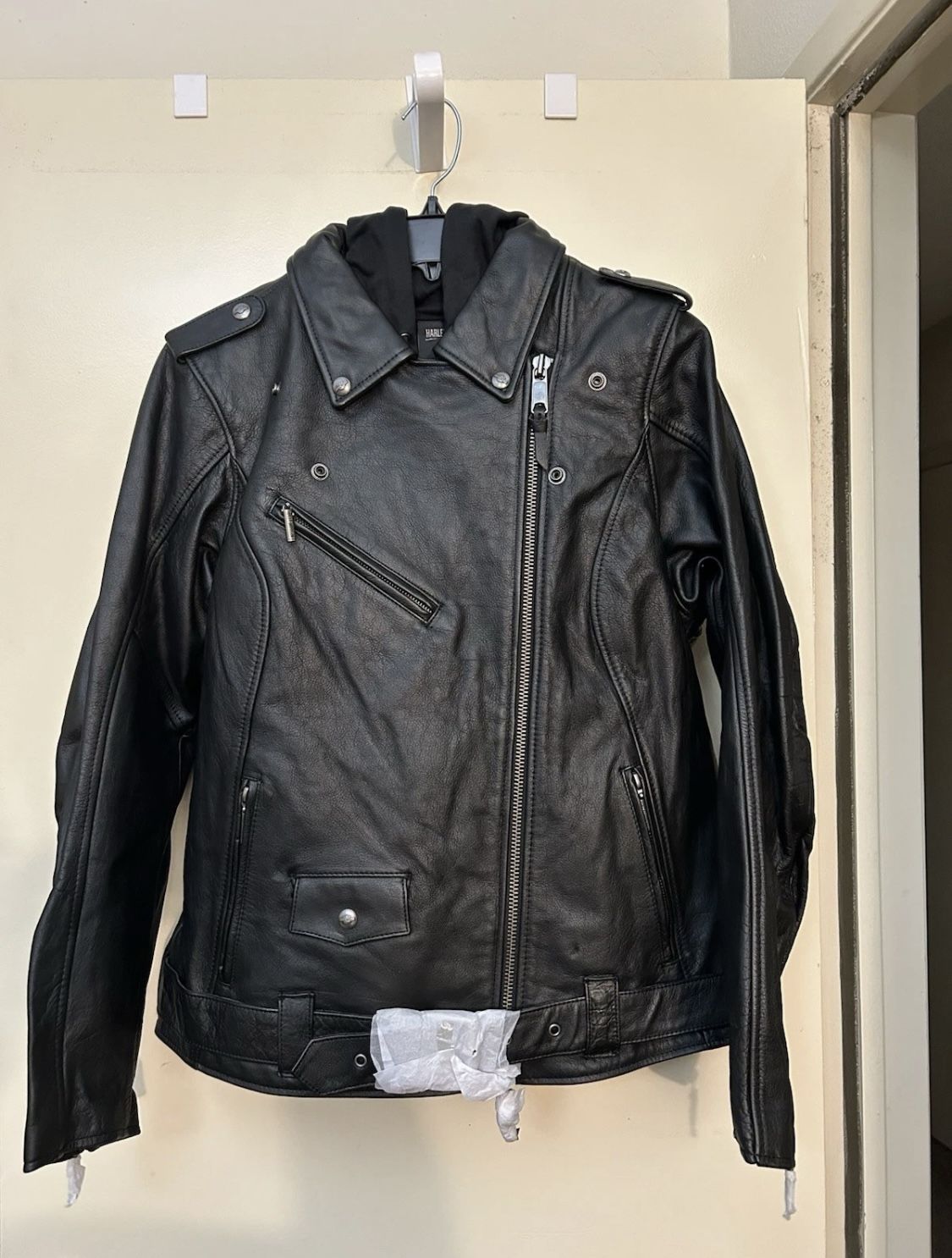 Harley-Davidson Biker Hoodie Women's Potomac 3-in-1 Leather Jacket NEW