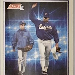 1991 Score NOLAN RYAN - 1990 HIGHLIGHTS Insert #417 Texas Rangers
