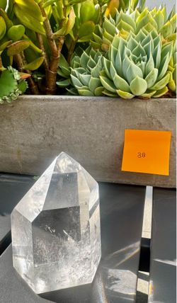 Clear quartz crystal