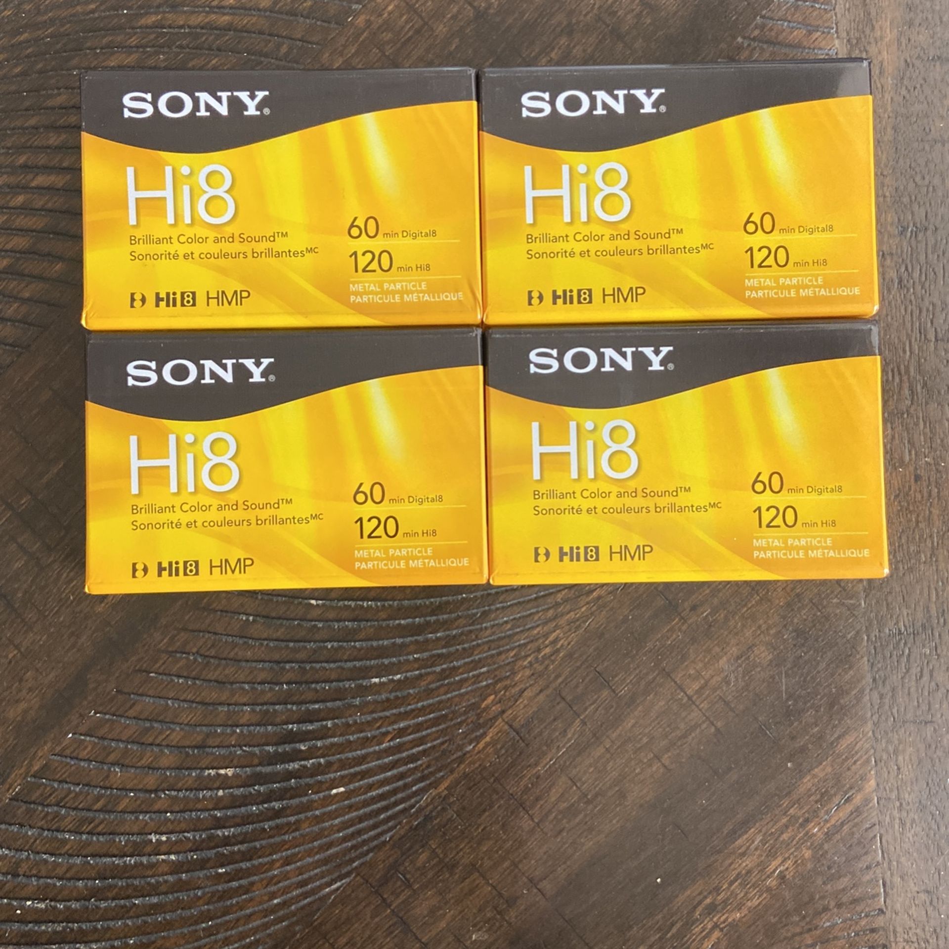 Sony Hi8 Video Cassettes Tapes