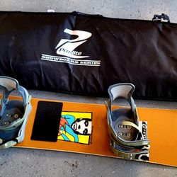 Vintage gordon smith snowboard 150cm With Case Bag And Bindings