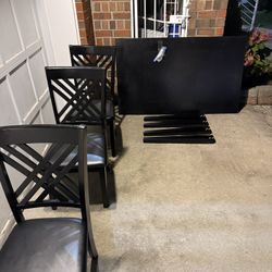 Dining Table With Three Chairs $30