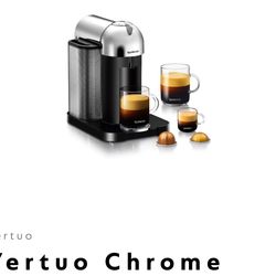 Never Used Nespresso Vertuo Chrome