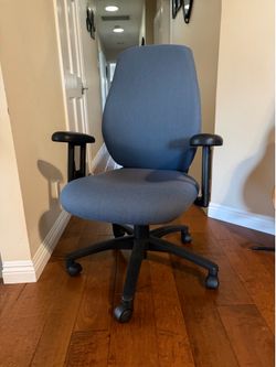 Blue office chair