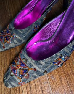 FENDI “African Collection” Mule