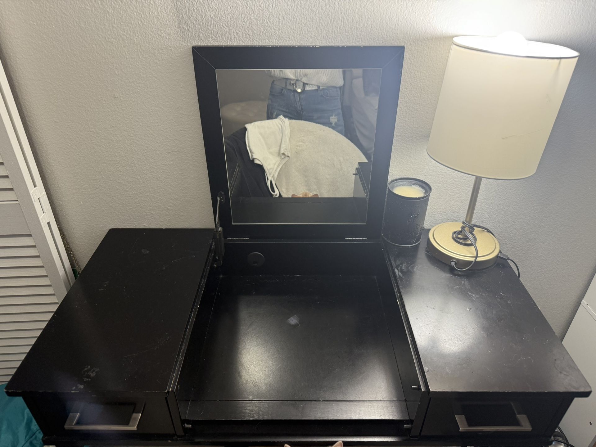 Black Vanity Desk