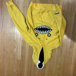 Yellow K-pop Monster Hoodie Size M