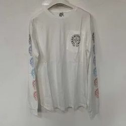 Chrome Hearts white long-sleeved T-shirt