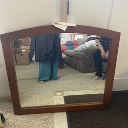 Vintage Solid Wood Mirror