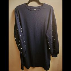 Pearl Sleeve Sweater Dress/Tunic