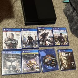 PS4 With Games And Cables Included 