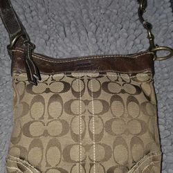 Coach Canvas Shoulder Bag